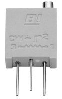 TT ELECTRONICS / BI TECHNOLOGIES 67XR2KLF Trimmer, Multi Turn, Cermet, Side Adjust, 2 kohm, Through Hole, 20 Turns