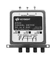 KEYSIGHT TECHNOLOGIES 8763C/-024 Coaxial Switch, 4-Port, 3.5mm Coaxial Female, 1.25 dB Insertion Loss, 50 dB Isolation, 26.5 GHz