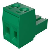 MOLEX 39520-5002 Pluggable Terminal Block, Green, 5 mm, 2 Ways, 26 AWG, 12 AWG, 3.31 mm², Screw