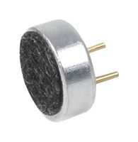 SAME SKY CMC-2242PBL-A Microphone, Electret Condenser, Omnidirectional, 2.2 kohm, -42 dB, 58 dB SNR, 2 Pins, 10 VDC