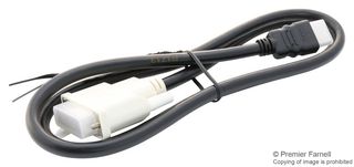 MOLEX 88768-3520 Audio / Video Cable Assembly, HDMI A Plug, DVI-D Plug, 9.8 ft, 3 m, Black, 88768 Series