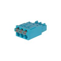 SAME SKY TBP03P2-350-03BEOR Pluggable Terminal Block, Blue/Orange, 3.5 mm, 3 Ways, 24 AWG, 16 AWG, 1.5 mm², Push In, Screw