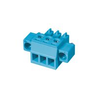 SAME SKY TBP02P1W-381-16BE Pluggable Terminal Block, Blue, 3.81 mm, 16 Ways, 28 AWG, 16 AWG, 1.5 mm², Push In, Screw