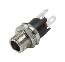 SAME SKY PJ-065A DC Power Connector, Jack, 5 A, 2 mm, 23.2 mm, Panel Mount, Solder