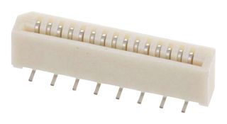 MOLEX 52808-1571 FFC / FPC Board Connector, Non-ZIF, 1 mm, 15 Contacts, Easy-On 52808 Series, Solder, 1 Row