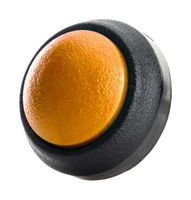 ITW SWITCHES 48-1-RB-N-OR-S Industrial Pushbutton Switch, Snap-Fit, 48-EM Series, 13.6 mm, SPST-NO-DB, Momentary, Round Domed