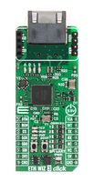 MIKROELEKTRONIKA MIKROE-6646 Add-On Board, ETH WIZ 3 Click, W55RP20, IoT, SPI, UART, 3.3V/5V in