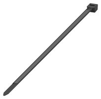 TE CONNECTIVITY CABLE TY 200 X 4.8 S BK UVB M Cable Tie, Nylon 6.6 (Polyamide 6.6), Black, 200 mm, 4.8 mm, 50 mm, 223 N