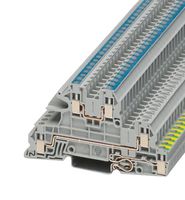PHOENIX CONTACT 3076030 DIN Rail Mount Terminal Block, Grey, 5 Ways, 24 AWG, 12 AWG, 4 mm², Screw, 24 A