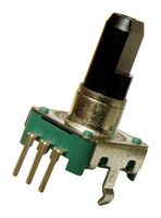 TT ELECTRONICS EN12-HS22AF30 Rotary Encoder, Mechanical, Incremental, 24 PPR, 24 Detents, Horizontal, With Push Switch