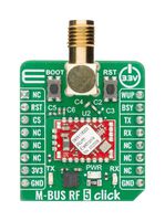 MIKROELEKTRONIKA MIKROE-6763 Add-On Board, M-BUS RF 5 Click, MikroE MikroBUS Compatible Development Boards