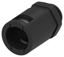 TE CONNECTIVITY 2500401-3 Conduit Connector, 18.5mm Size, M20 x 1.5, Straight, Nylon 6 (Polyamide 6), Black, 48.3 mm, IP66