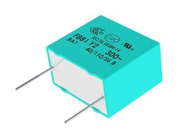 KEMET F881BY823M300L Safety Capacitor, Metallized PP, Radial Box - 2 Pin, 0.082 µF, ± 20%, Y2, Through Hole