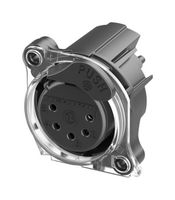 NEUTRIK NC5FAH1-LR-DAE XLR Connector, Horizontal, Light Ring, 5 Contacts, Receptacle, Panel PCB Mount