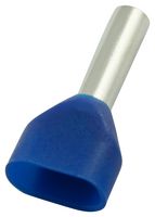 MULTICOMP PRO MP016959 Wire Ferrule, Twin Wire, 14 AWG, 5 mm², 10 mm, Grey