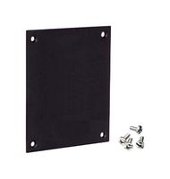 L-COM USPB Rack Panel, Steel, Black, Filling Unused Rack Space, 68.1 mm W x 82 mm D