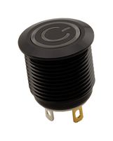 SAME SKY PBM2-M-WT3-P-F-BA-67 Vandal Resistant Switch, 3V LED/Pwr Symbol, PBM2 Series, 16 mm, SPST-NO-DM, Off-(On), Round Flush