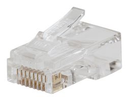 KLEIN TOOLS VDV826-703 Modular Connector, RJ45 Plug, 1 x 1 (Port), 8P8C, Cat6, Cable Mount