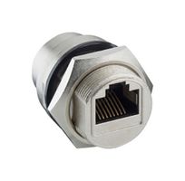 LUMBERG 2543 02 Modular Connector, RJ45 Jack, 1 x 1 (Port), 8P8C, Cat6a, IPX7, Cable Mount
