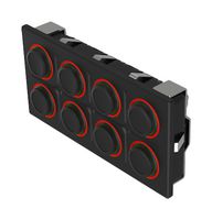 EAO K09-00.000038 Keypad, Symbol - 1 to 8 Blank, Rugged, Hardwired, 09 Series, 2 x 4