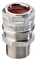 PFLITSCH LEX 220MS HTS Cable Gland, M20 x 1.5, 8 mm, 14 mm, Brass, Metallic - Nickel Finish, IP66, IP68