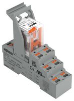 WAGO 2585-528 Power Relay, DPDT, 230 V, 6 A, WAGO - 2585 Series, DIN Rail, Non Latching