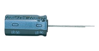 NICHICON UVR1C471MPD Electrolytic Capacitor, 470 µF, 16 V, ± 20%, Radial Leaded, 2000 hours @ 85°C, Polar