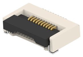 TE CONNECTIVITY 1-2554607-0 FFC / FPC Board Connector, 0.5 mm, 10 Contacts, Surface Mount, Bottom, 1 Row