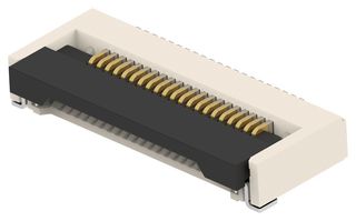 TE CONNECTIVITY 2-2554607-1 FFC / FPC Board Connector, 0.5 mm, 21 Contacts, Surface Mount, Bottom, 1 Row