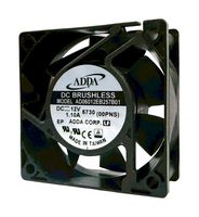 ADDA AD06024VB257B01(00P) DC Axial Fan, 24 V, Square, 60 mm, 25.25 mm, Ball Bearing, 44.472 CFM