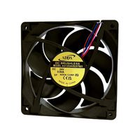 ADDA AG12024VB257B01 DC Axial Fan, 24 V, Square, 120 mm, 25 mm, Ball Bearing, 167.36 CFM