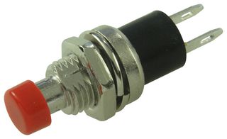 MULTICOMP PRO MP-PB-11D02-TH1R-00 Pushbutton Switch, 7 mm, SPST-NO, Momentary, Round, Red