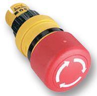 EAO 61-3440.4/1 Switch Actuator, EAO 61 Series Twist Release Stop Pushbutton Switches, 61 Series