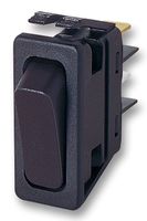 ARCOLECTRIC / BULGIN LIMITED C6000ALAAC Rocker Switch, Off-On, SPST, Non Illuminated, Panel Mount, Black, 6000 Series
