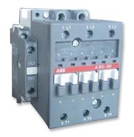 ABB 1SFL451001R8111 Contactor, 110 A, DIN Rail, 24 VAC, DPDT, 3 Pole, 55 kW