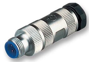 HIRSCHMANN EM 12 S OCTOPUS Sensor Connector, M12, Male, 4 Positions, IDC / IDT Pin, Straight Cable Mount