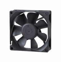 BISONIC SP802512H-03-W DC Axial Fan, 12 V, Square, 80 mm, 25 mm, Sleeve Bearing, 44 CFM