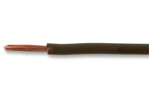 PRO POWER 6491X-4.00MMBRN100M Wire, Stranded, 6491X Conduit, PVC, Brown, 7 x 0.85mm, 100 m