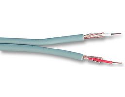PRO POWER JY-1066 GREY Multicore Cable, Screened, 2 Core, 25 AWG, 0.0785 mm², 328 ft, 100 m