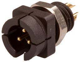 BINDER 09 9749 30 03 Circular Connector, Subminiature Circular Connector, 709 Series, Panel Mount Plug, 3 Contacts