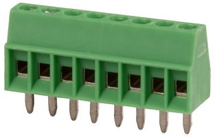 PHOENIX CONTACT 1725711 Wire-To-Board Terminal Block, 2.54 mm, 8 Ways, 26 AWG, 20 AWG, 0.5 mm², Screw