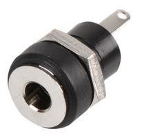 LUMBERG 1614 17 DC Power Connector, Jack, 500 mA, 1.3 mm, Panel Mount, Solder