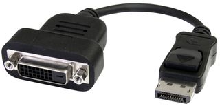 STARTECH DP2DVIS Audio / Video Cable Assembly, DisplayPort Plug, DVI-D (Single Link) Socket, 5.7 ", 144.78 mm