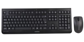 CHERRY JD-0710GB-2 Keyboard & Optical Mouse Set, Wireless RF, 1 Alkaline AAA Battery, Cherry DW 3000 Series