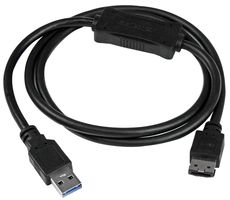 STARTECH USB3S2ESATA3 Inter Series Adapter Cable Assembly, 3 ft, 914.4 mm, Black