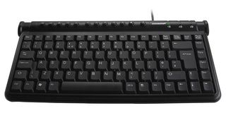 ACCURATUS KYB-MINIHUB2-BLK USB MINI KEYBOARD WITH 2 PORT USB20 HUB