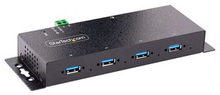 STARTECH 5G4AINDNP-USB-A-HUB Hub, 4-Port Industrial USB 3.0 5Gbps Hub, Rugged USB-A Expansion Hub, Mountable