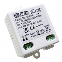 TIGER POWER SUPPLIES TGR-12V-6W-B LED DRIVER CONSTANT VOLTAGE 6W