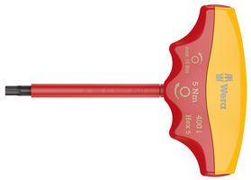 WERA 05004981001 Screwdriver, Hex, VDE, Torque Indicator, 5 mm Tip, 5 Nm, 138 mm Overall Length