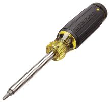 KLEIN TOOLS 32307 Screwdriver Set, 27-in-1, Hex/Security Torx/Security Hex/Torq-Set/Spanner Heat Treated Bits & Handle